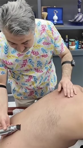 Part 2 Relaxing Barber Treatment 🔥 Hot Foam Shave & Full Grooming Experience 🥇🚑🥷 #asmr #massage #skincare #relaxing #viral
