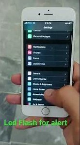 Turn on Notification Led light in iphone🍎