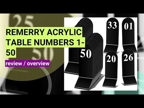 Review: Acrylic Table Numbers 1-50 for Weddings & Events