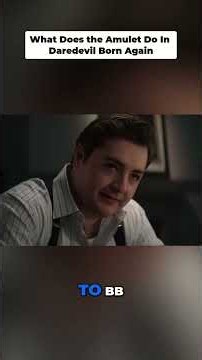 What Does the Amulet Do In Daredevil Born Again #shorts