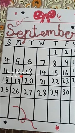 September month calendar 📅