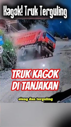 Clumsy on an incline, the truck overturned #truck #truckover