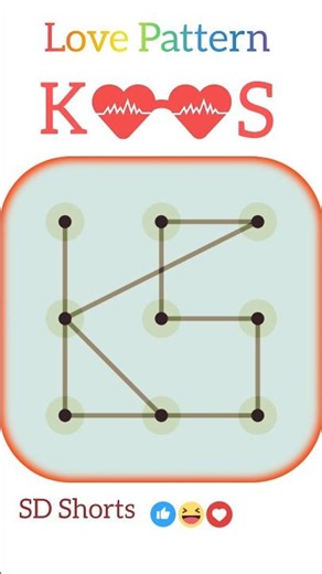 KS Love Pattern 💝 #pattern #love #simplepattern #hardpattern #patterns#shorts #youtubeshorts #viral