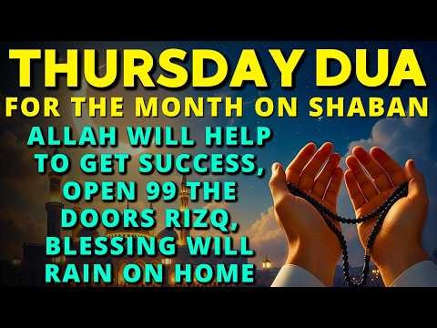 Sha‘ban Special Thursday Dua ♥ Unlock Rizq, Remove Worries, Key Miracle, Protection & Ask Allah Ease