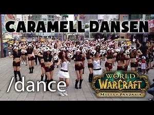 Panda girls choregraphy in Taiwan celebrating WoW: Mists of Pandaria -- Caramell Dansen