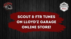 4.7K views · 21 reactions | With a click of a mouse your Scout or FTR can have 9-11 more HP!!! Shop our industry changing tunes at www.lloydzgarage.com now! It's as easy as click and go for a notable increase in power, throttle response and cooler operating temperatures! You can run aftermarket exhaust systems now without worrying about your bike being too lean or hot! Order yours now guys at www.lloydzgarage.com! | Indian Motorcycle Charlotte | Facebook