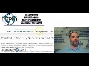 TOP 3 SECURITY certifications offered by the IFPO