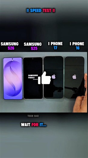 🚀I PHONE 17 VS I PHONE 16 VS SAMSUNG S26 VS SAMSUNG S25 SPEED TEST !!