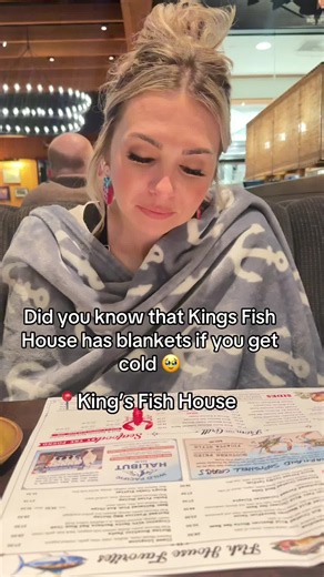 Kings Fish House: Cozy Blankets for Cold Guests