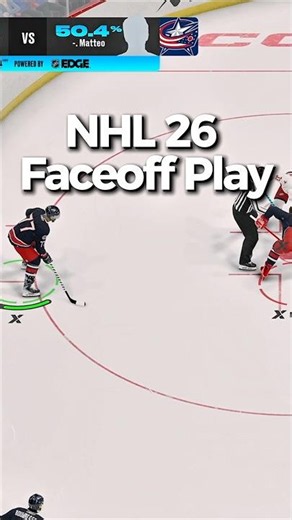 NHL 26 Faceoff Play #nhl26 #hockey #gaming