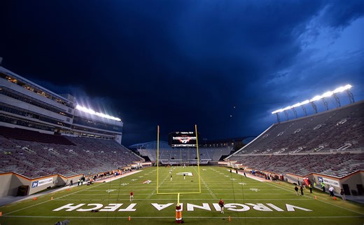Va Tech interim coach Phillip Montgomery goes after 2nd straight win