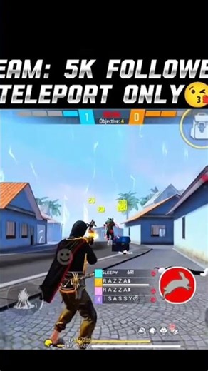 Teleport trick in free fire max #freefire #freefireshorts