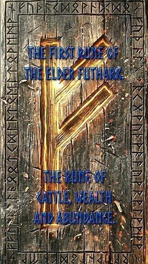 Fehu — The First Rune and What the Norse Really Believed About Wealth #NorseMythology #Runes #Fehu