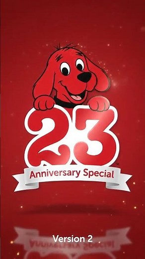 Clifford the Big Red Dog 23rd anniversary special logo version 2