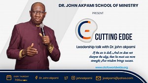 63 reactions · 60 shares | Welcome to Cutting Edge, today I will be talking about How to be a leader people love to follow. follow me as I take you through this series of teaching and I trust God will bring to light answers that will bring about genuine transformation in Your life and ministry. #leadershiptalkwithdrjohnakpami #DrJohnAkpami #cuttingedge #aleaderpeolelovetofollow | Dr. John Akpami | Facebook