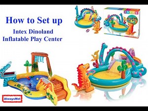 How to Set up Intex Dinoland Inflatable Water Play Center