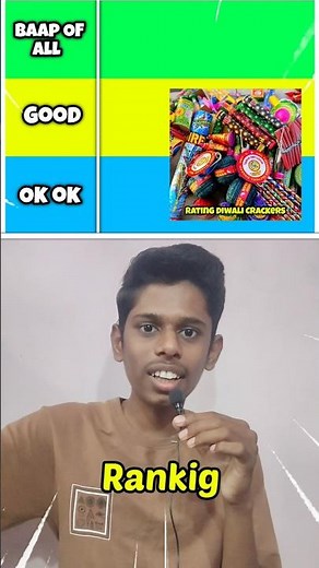 Diwali Firecracker Ranking