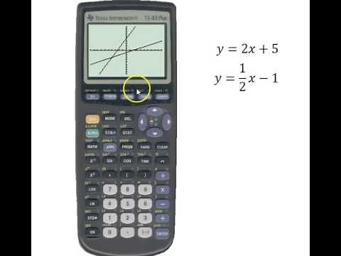 Solving a Linear System on the Graphing Calculator