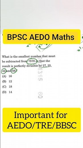 💥AEDO Maths PYQs Solution with tricks and Shortcuts #AEDO #BPSC