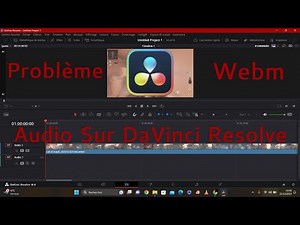 DaVinci Resolve Problème Fichier Format Webm [ Vidéo Sans Son ? ]