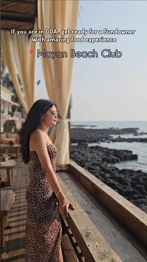 A must visit place in Goa. 📍Mayan beach Club