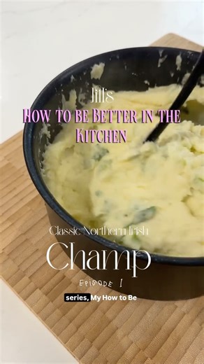 Jill Bakes on Instagram: "How to be Better in the Kitchen: Let’s make Classic Northern Irish Champ ✨recipe below - save and share✨ Ultimate comfort food and PERFECT for this cold weather 🤤❄️ Being able to make good mash or champ that tastes like the stuff you get in restaurants is a staple skill in my opinion! This is creamy and delicious but not the healthiest - you can switch the butter to low-fat spread and leave out the cream to make this lower cal if you prefer and will still taste great! 