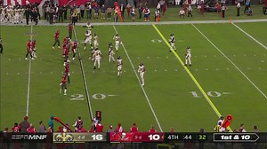 Julio Jones Mosses Alontae Taylor at critical moment to get Bucs to 5-yard line on final drive