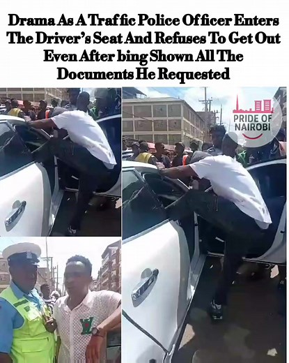 Traffic Officer Refuses to Leave Driver’s Seat After Papers Shown