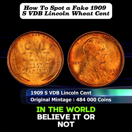 19K views · 325 reactions | How To Spot a Fake 1909 S VDB Lincoln Wheat Cent #coin #penny #treasurehunt #coincollecting #rarecoins | Ageless Assets | Facebook