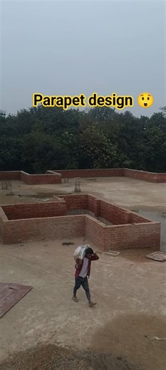 parapet wall design Village photo // new house parapet design #parapetwalldesign #parapet #shorts