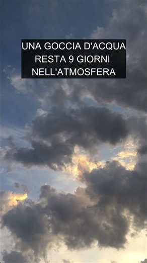 Il ciclo dell’acqua ti lascerà senza parole. Quanto vive una goccia d'acqua tra le nuvole ?