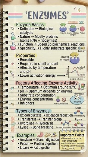 Enzymes – the biological catalysts that speed up life! ⚡🧬 #enzymology | Learn with GJ