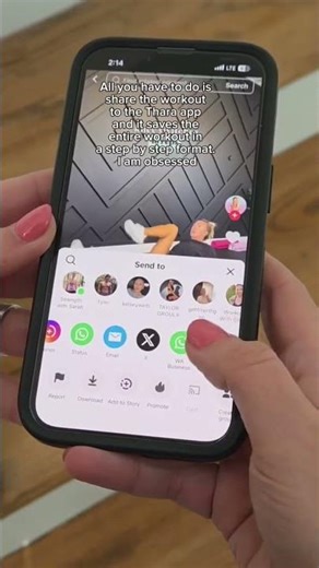 Thara app makes saving workouts a breeze. #workouthacks #gymgirls #weightliftingwomen #fitnesstips