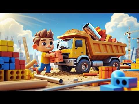 🏗️👶 Baby Engineer Construction Site | Kids Building & Machine Song 🚧✨ 3D Cartoon Adventure