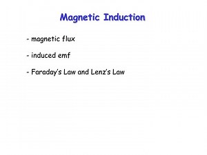 Magnetic Induction - SlideServe