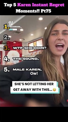 Top 5 Karen Instant Regret Moments!! Pt75 #karen #instantkarma