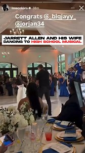 358K views · 7.7K reactions | Jarrett Allen and his newly wedded wife do a dance from 'High School Musical' at their wedding  (via @isaacokoro303 /IG) | Cavs Nation | Facebook
