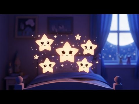 Five Little Stars Above My Bed ⭐🌙 | Educational Video for Kids | Learn Counting