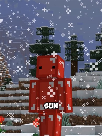 Minecraft Snow is Different in Java vs Bedrock #minecraft #javavsbedrock