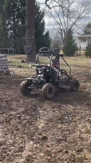 Still holding it down with the go kart #automobile #mudding #donuts