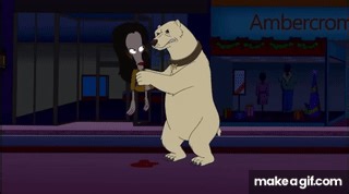 Roger Slice in Half Organs Falling Out on Make a GIF