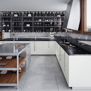 [Hot Item] Latest Free 3D Design Stainless Steel Sheet Metal Modular Furniture Premium Kitchen Cabinets