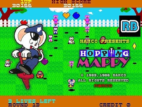 1986 [60fps] Hopping Mappy 70615pts ALL