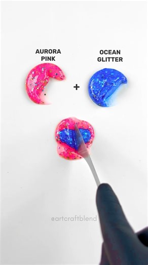 Art Craft Blend | Pink + Blue Color Mixing! . . . . . . . . #colors #paintmixing #colormixing #art #artvideo #color #mixing #palette #asmr #asmrsound... | Instagram