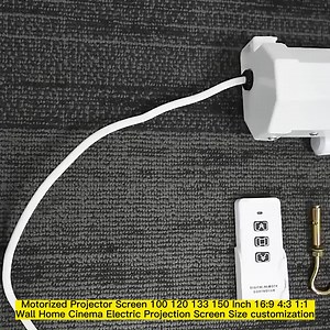 High Quality Motorized Projector Screen 100 Inch 16:9/4:3/1:1   Motorized Remote Control Automatic Lifting Projection Screens