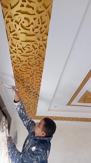 Decorating a Ceiling with Ornate Textures and Patterns