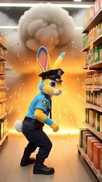 Rabbit vs Bomb Blast | Brave Rabbit Story #ai#shortsfeed#shortvideo#shorts#cartoon