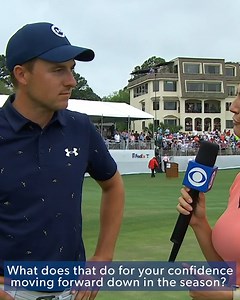 98K views · 2.9K reactions | "I'm a little bit lost for words." An emotional victory for Jordan Spieth, his first win as a father ❤️ | PGA TOUR | Facebook