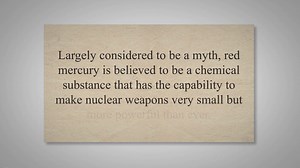 Does Red Mercury Really Exist? - Conspiracy Theories