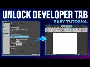 How to Unlock the Developer Tab in Microsoft Word – Easy Tutorial